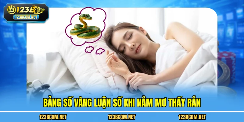 Bảng số vàng luận số khi nằm mơ thấy rắn